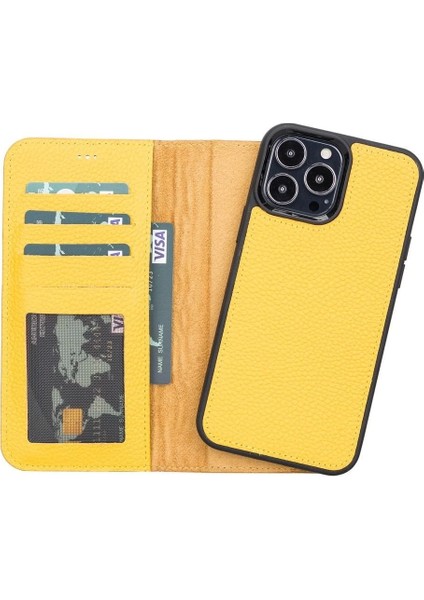 Apple iPhone 13 Pro Max Uyumlu Deri Cüzdanlı Kılıf Mwwn FL12 indirimleri