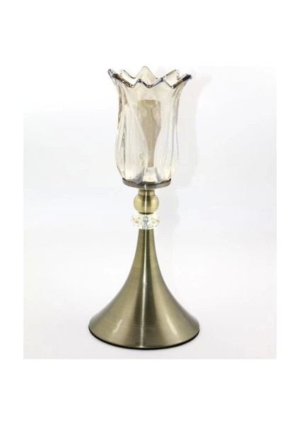 Cam Şamdan Tekli Model 2