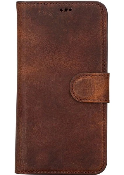 Apple iPhone 15 Pro Uyumlu Deri Cüzdanlı Kılıf Mwwn G2 Kahve fırsatları