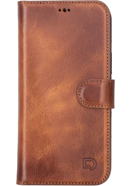 Apple iPhone 13 Pro Max Uyumlu Deri Cüzdanlı Kılıf Antik Taba fiyatları