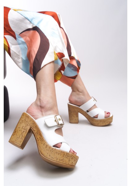 Halyshara Kadın Yüksek Topuklu Terlik 0012820 fırsatları