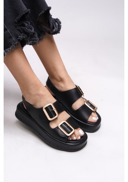 Ghinreda Kadın Çift Tokalı Sandalet 0012793