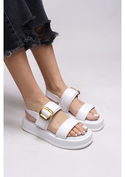 Yiendrae Kadın Tokalı Sandalet 0012785