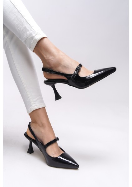Melilendra Kadın Arkası Açık Sivri Burun Stiletto 0012701 fırsatları