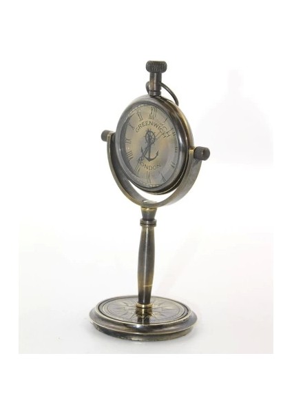 Masa Üstü Pirinç Saat Model 2