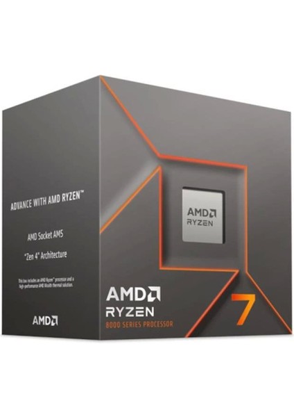 Amd Ryzen 7 8700F 4.1ghz 16MB 65W Am5 Fanlı