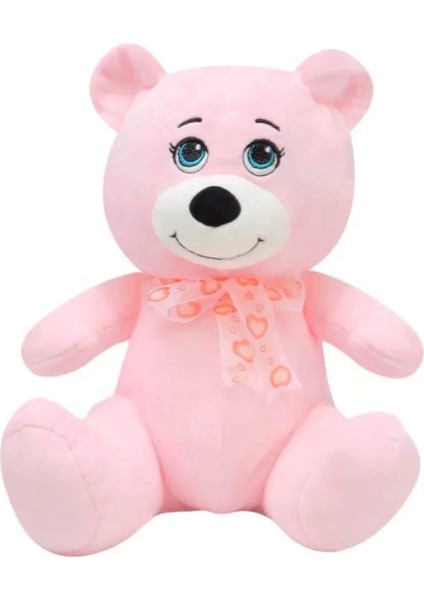 1022P Göbekli Ayı 28 cm Pembe -Selay Oyuncak