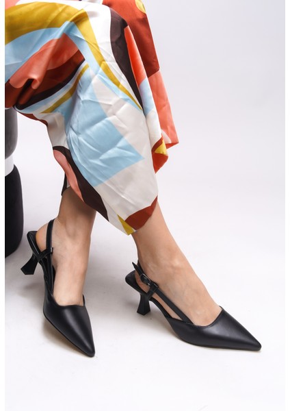 Evelniel Kadın Arkası Açık Sivri Burun Stiletto 001209 fiyatları