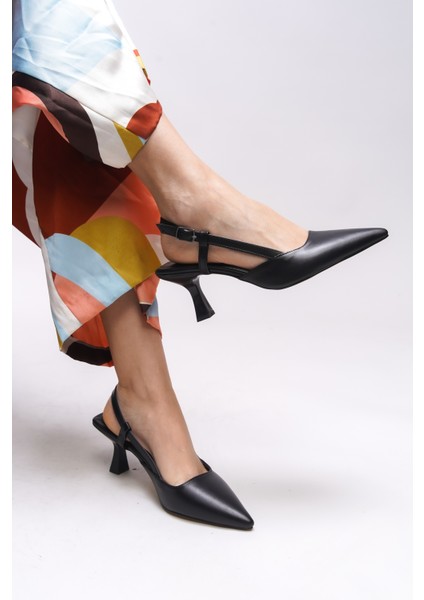 Evelniel Kadın Arkası Açık Sivri Burun Stiletto 001209 modelleri