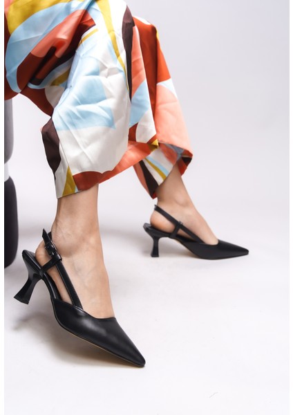 Evelniel Kadın Arkası Açık Sivri Burun Stiletto 001209 fırsatları