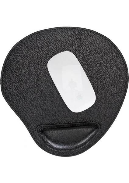Bileklikli Deri Mouse Pad FL01 Siyah