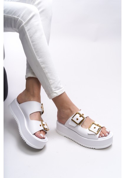 Winledha Kadın Çift Tokalı Terlik 001278 fiyatları