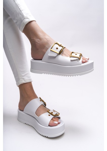 Winledha Kadın Çift Tokalı Terlik 001278 modelleri