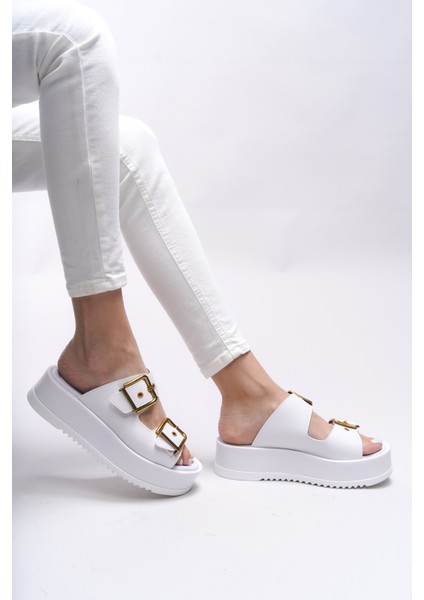 Winledha Kadın Çift Tokalı Terlik 001278 indirimleri