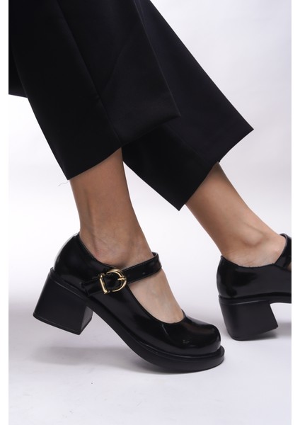 Kadın Loafer Kısa Topuklu Rahat Kullanım İçin Şık Siyah Ayakkabı indirimleri