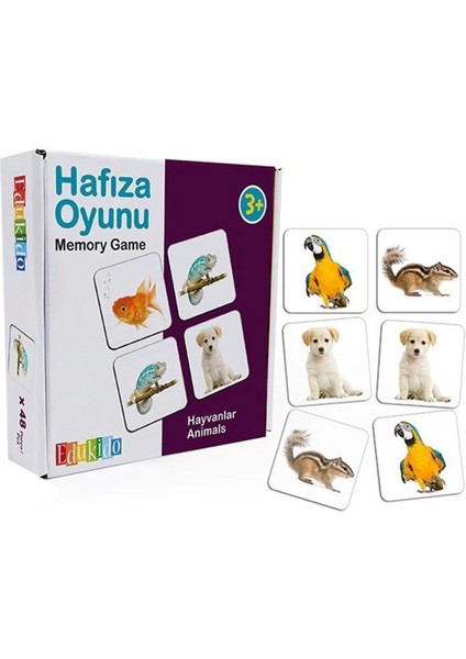EDU-2013 Hafıza Oyunu Gerçek Hayvanlar -Chiva