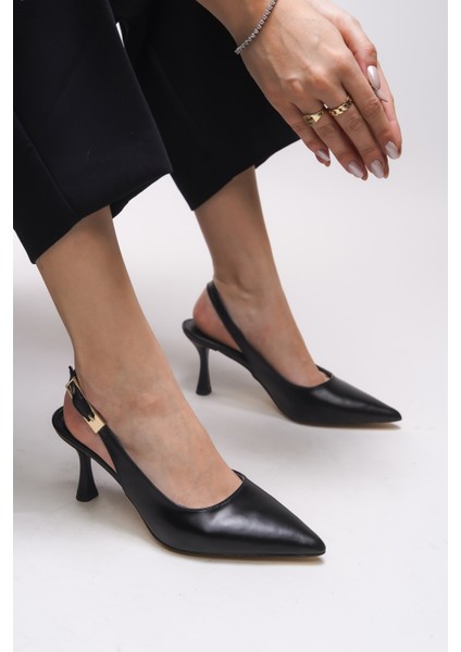 Theftrine Kadın Sivri Burun Topuklu Ayakkabı 0012106