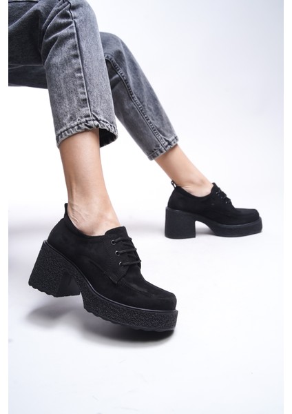 Qerekna Kadın Topuklu Bağcıklı Loafer 00121500 fırsatları