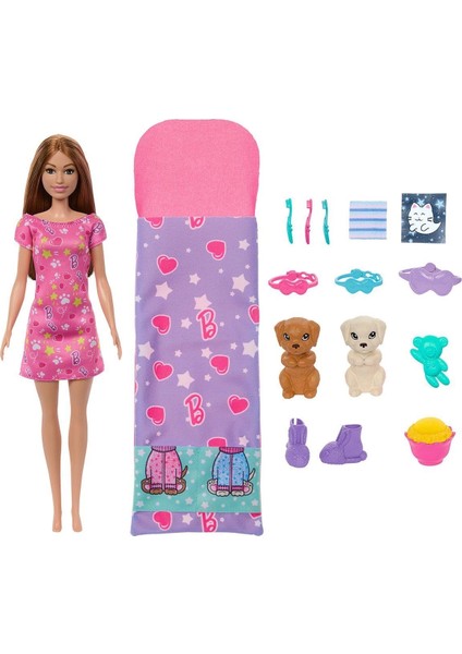 Hxn01 Barbie Ve Köpekçikleri Pijama Partisi