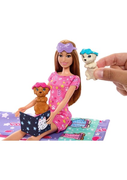 Hxn01 Barbie Ve Köpekçikleri Pijama Partisi