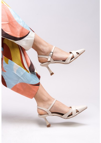 Esronyn Kadın Arkası Açık Sivri Burun Stiletto 0012707