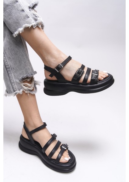 Oselnath Kadın Sandalet Siyah Renk 00121025 modelleri