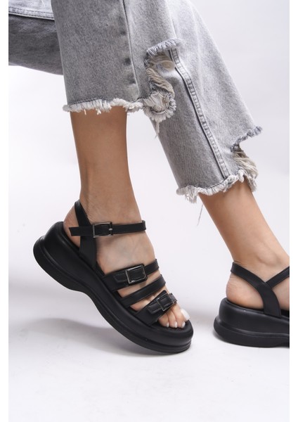 Oselnath Kadın Sandalet Siyah Renk 00121025 indirimleri