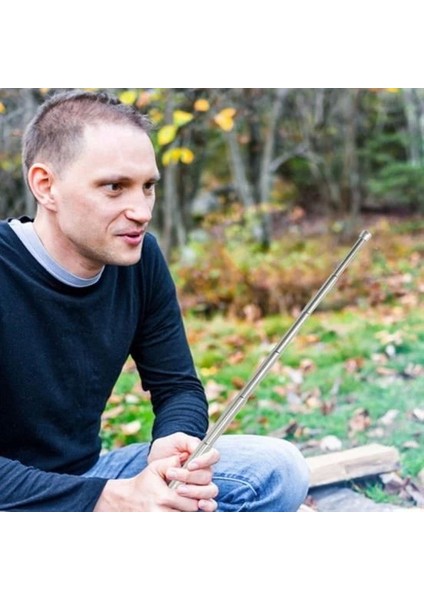 Teleskopik Ateş Başlatıcı Outdoor Üfleme Borusu 63 cm