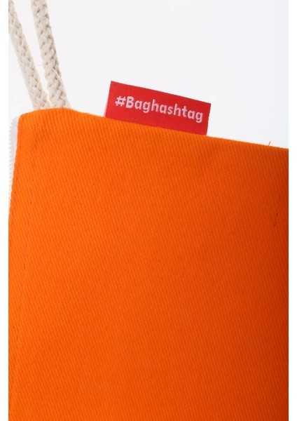 Baghashtag Turuncu Clutch Bez Çanta