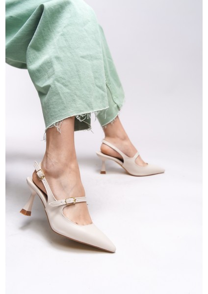 Melilendra Kadın Arkası Açık Sivri Burun Stiletto 0012701 modelleri