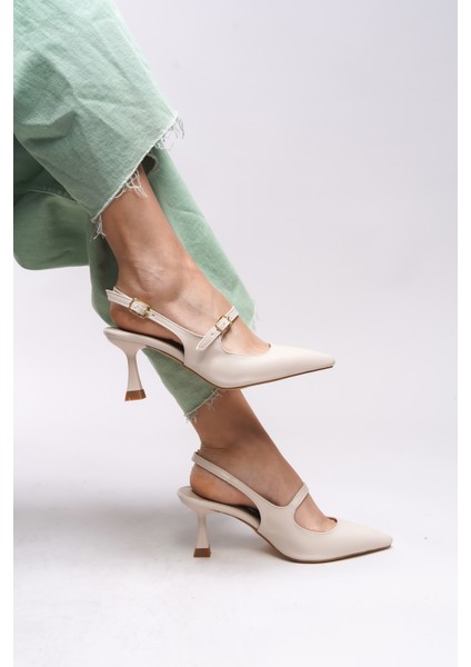 Melilendra Kadın Arkası Açık Sivri Burun Stiletto 0012701 indirimleri