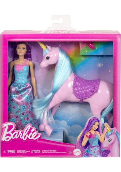 Hyt62 Barbie Ve Tek Boynuzlu Atı