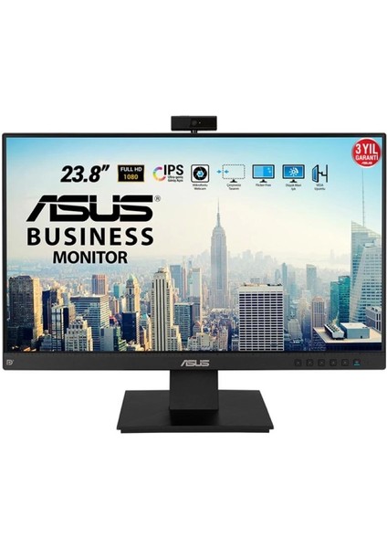 Asus 23.8 IPS BE24EQK 5ms 60Hz Hdmı-Dp Ev Ofis Tipi Monitör (1920 x 1080) Web Kameralı