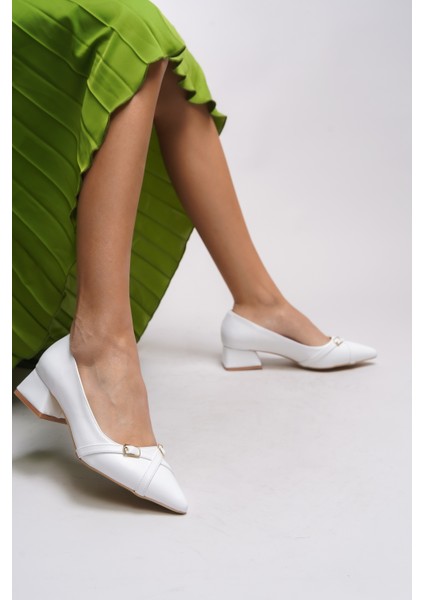 Ycnirth Kadın Sivri Burunlu Kısa Topuklu Ayakkabı 001251863 fırsatları