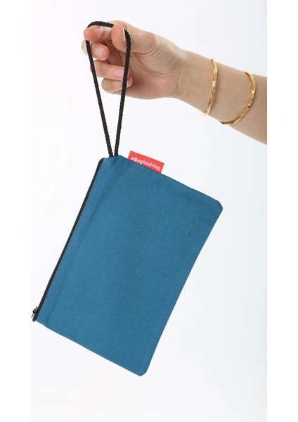 Baghashtag Lacivert Clutch Bez Çanta
