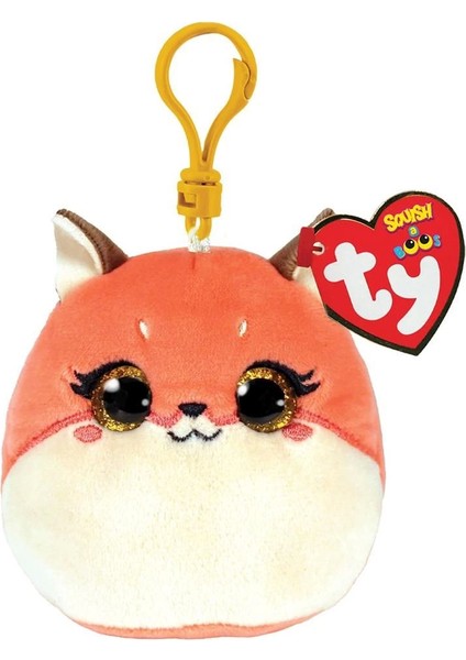 Ty Squishy Beanies Peluş Tilki Anahtarlık Roxie