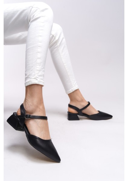 Heilleia Kadın Arkası Açık Sivri Burun Topuklu Ayakkabı 0012335 fırsatları