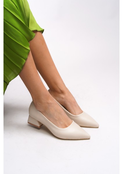 Tielfudh Kadın Sivri Burunlu Kısa Topuklu Ayakkabı 001241863
