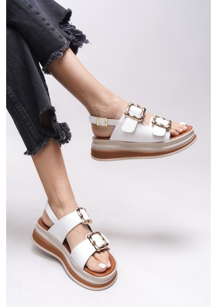 Alyfarrel Kadın Sandalet Beyaz Renk 0012319 modelleri