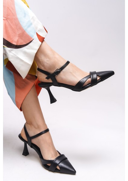 Esronyn Kadın Arkası Açık Sivri Burun Stiletto 0012707 fiyatları