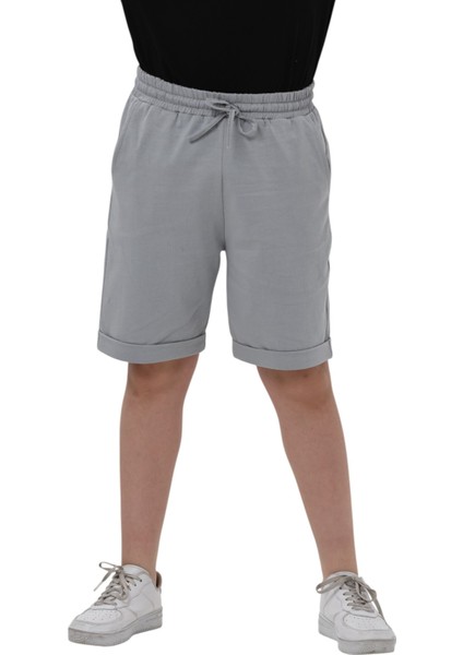 Erkek Çocuk Basic Pamuklu Penye Double Paça Cepli Şort