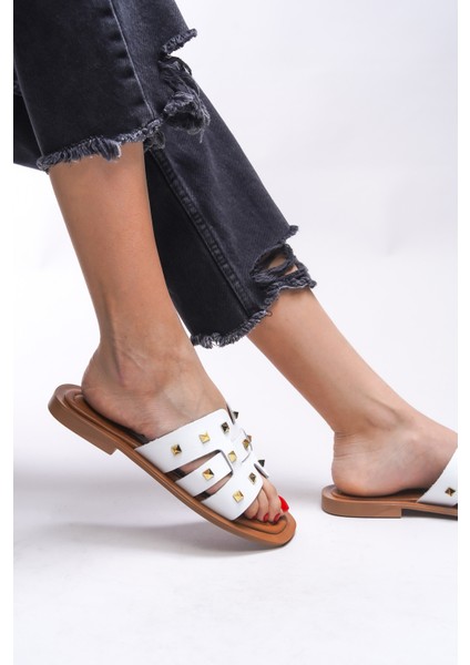 Elyeraera Kadın Hakiki Deri Terlik 00120761 indirimleri