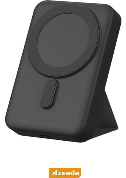Azeada PD-V12 10000MAH Kablosuz 15W Hızlı Şarjlı Power Bank -Siyah