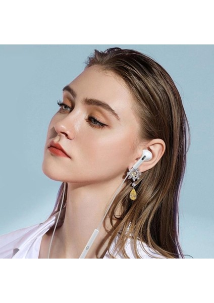 Iphone Ucu Çıkışlı Pop Up Kulakiçi Yumuşak Kontrol Tuşlu Kulaklık