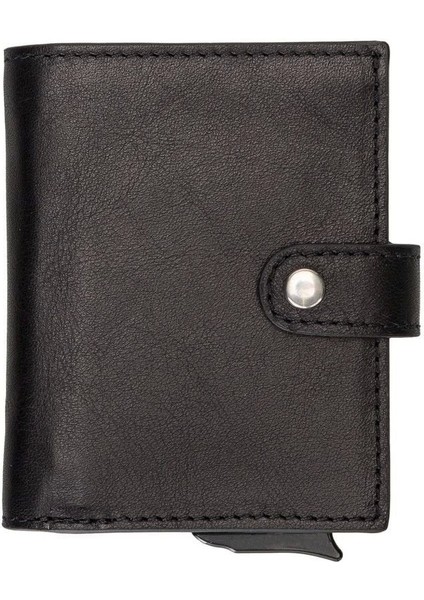 Palermo Deri Cüzdan Kartlık Mekanizmalı Rst1 Siyah indirimleri
