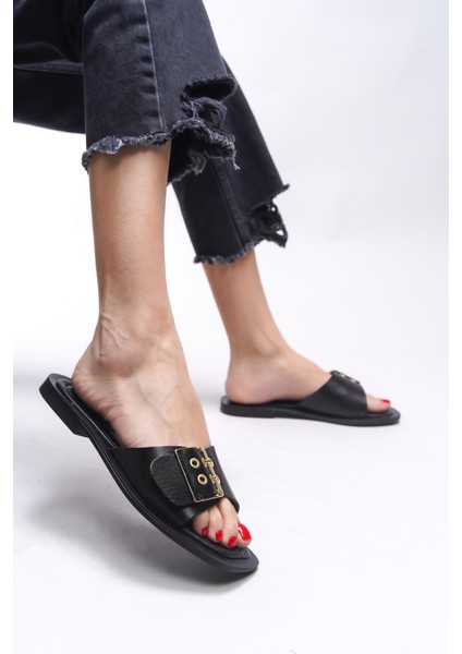 Brenthaela Kadın Hakiki Deri Terlik 00120764 fırsatları