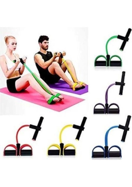 Body Trimmer Mekik Çekme Aleti - Evde Lastikli Egzersiz ve Karın Kası Geliştirici Spor Lastiği