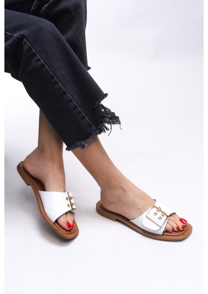 Brenthaela Kadın Hakiki Deri Terlik 00120764 fiyatları