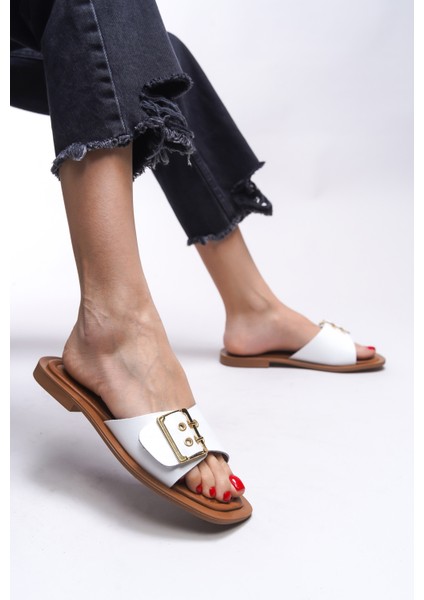 Brenthaela Kadın Hakiki Deri Terlik 00120764 fırsatları