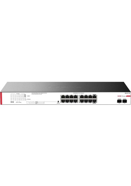 H3C Magıc BS218F-HP 16 Port Gıgabıt + 2 Port Gıgabıt Sfp Uplınk 225W Poe Rackmount Swıtch